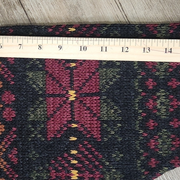 Mens Vintage Honors Geometric Knit Sweater Size 2XL Grunge Y2k Cosby Grandpa 90s - Picture 6 of 7